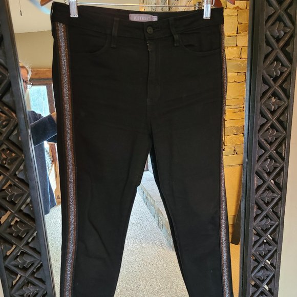 Just USA side stripe black jeans - Picture 1 of 7